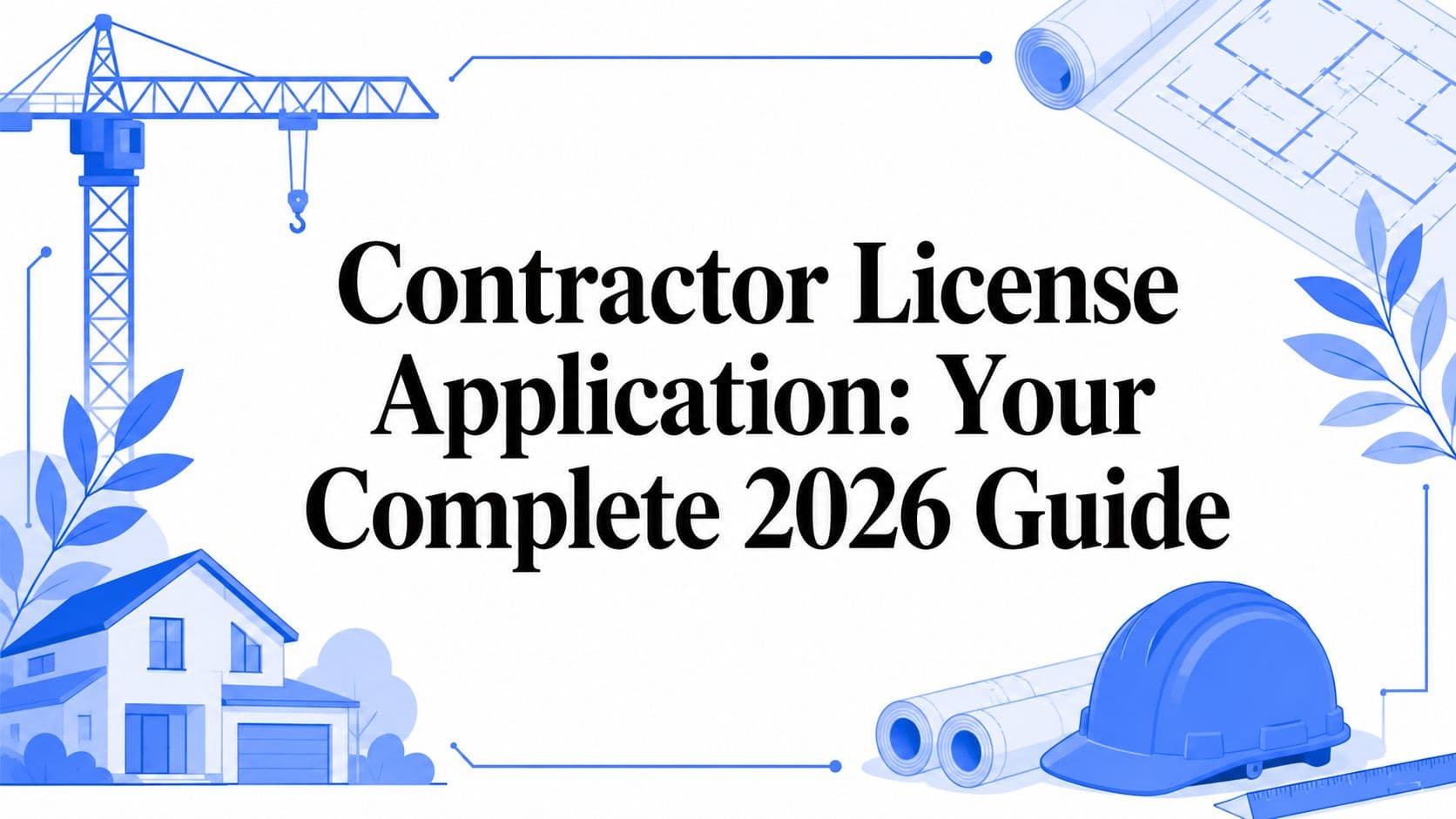 Contractor License Application: Your Complete 2026 Guide